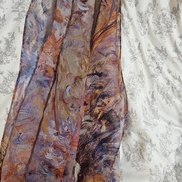 Colorful Abstract Scarf - Picture 2 of 2